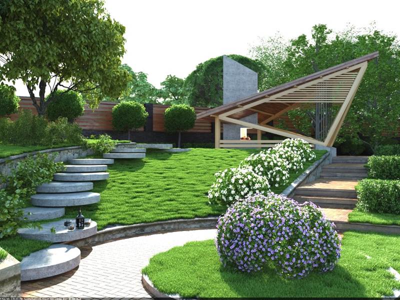 Ландшафтный дизайн дома: создание уютного и красивого пространства
